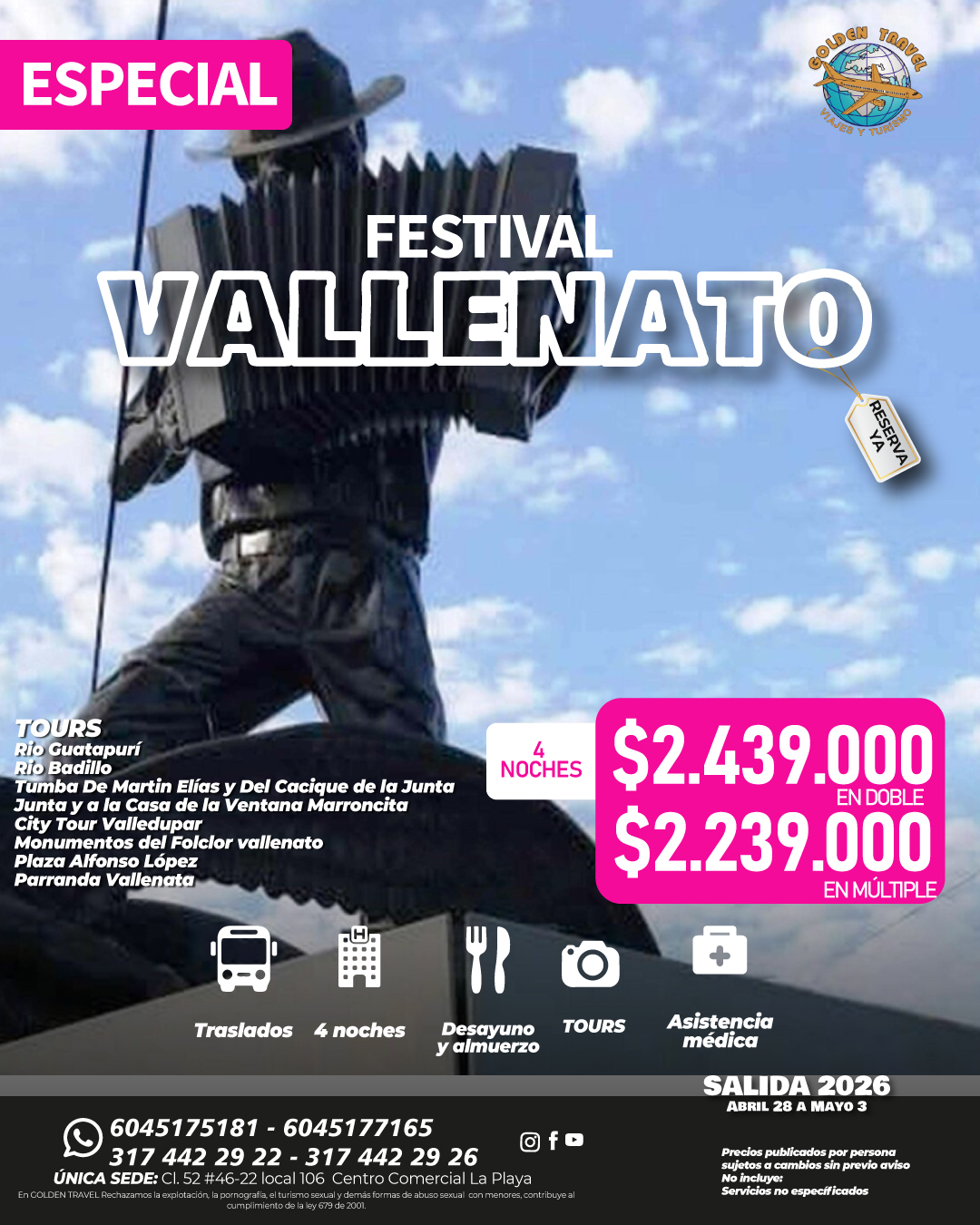 Inicio festival vallenato